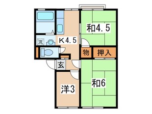 サンシティーフジエ2の物件間取画像